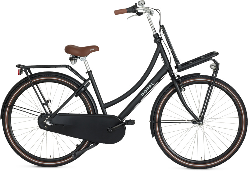 Popal Daily Dutch Basic+ 28 Inch 47 cm Dames 3V Terugtraprem Matzwart afbeelding