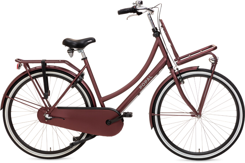 Popal Daily Dutch Basic+ 28 Inch 59 cm Dames 3V Terugtraprem Roodbruin afbeelding