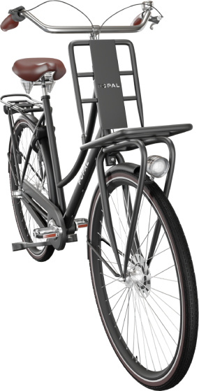 Daily Dutch Prestige 28 Pouces 53 cm Femme 3SP Frein &agrave;&copy;trop&eacute;age Noir mat