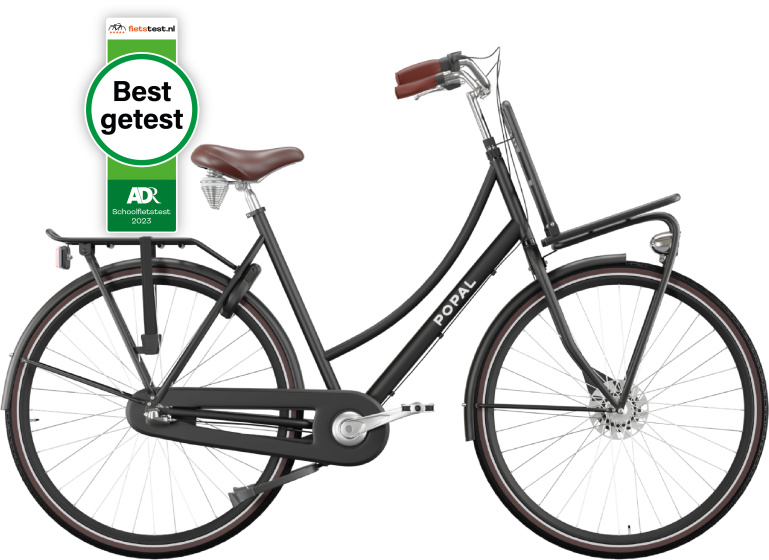 Daily Dutch Prestige 28 Pouces 53 cm Femme 3SP Frein &agrave;&copy;trop&eacute;age Noir mat