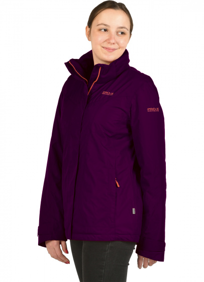 Pro-X Elements outdoorjas Cindy dames polyester paars