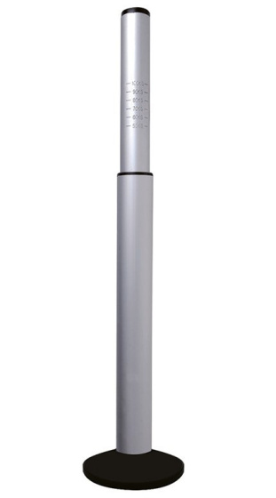 Barre de traction en aluminium avec base en plastique gris