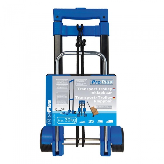 chariot &agrave;gages pliable en acier 30 kg noir/bleu