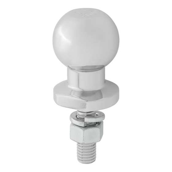 ProPlus trekhaakkogel 50 mm recht staal M16 x 55 mm zilver afbeelding