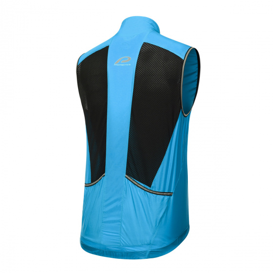 fietsvest P-Ride heren polyester/elastaan blauw maat 5XL