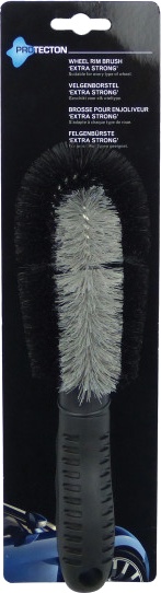 velgenborstel 27 cm kunststof zwart/grijs