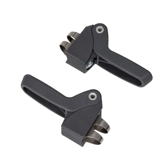 Qibbel Junior 6+ Fahrradsattel hinten mit MIK-HD System Schwarz/Grau