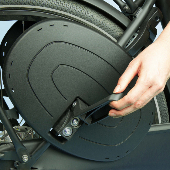 Qibbel Junior 6+ Fahrradsattel hinten mit MIK-HD System Schwarz/Grau