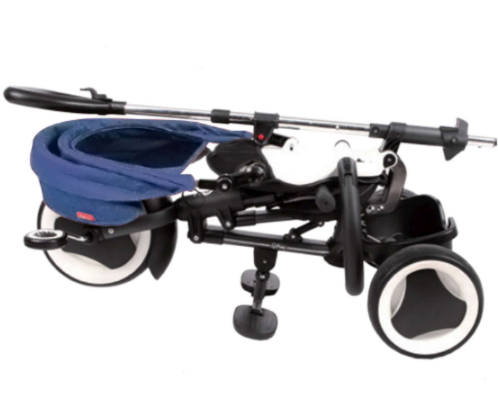 QPlay Rito Deluxe 3 in 1 driewieler Junior Zwart/Blauw