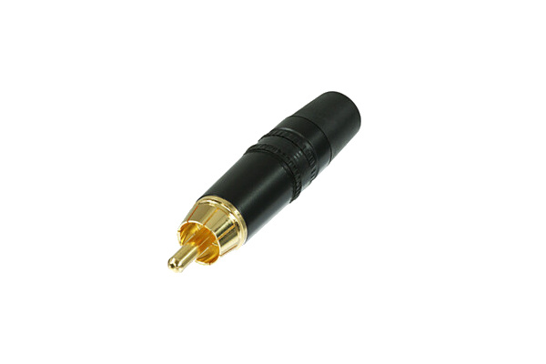 Rean Connector RCA Tulp Kabeldeel Male Zwart