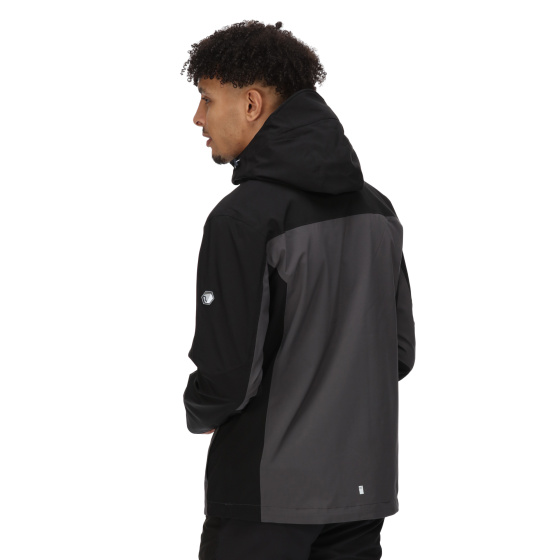 Regatta Birchdale outdoorjack heren donkergrijs/zwart
