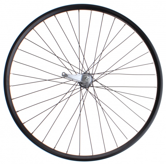 achterwiel 28 inch 36G terugtraprem aluminium zwart achterwiel 28 inch 36G terugtraprem aluminium zwart