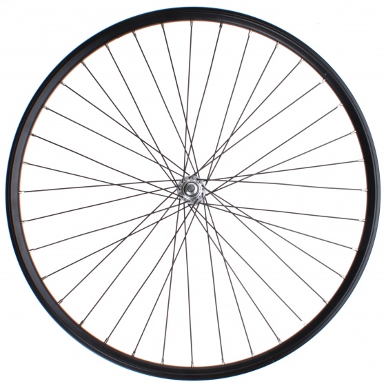 voorwiel 28 inch 36G aluminium zwart voorwiel 28 inch 36G aluminium zwart