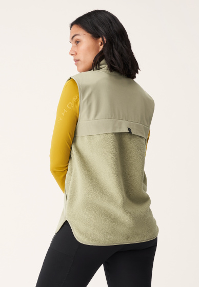 Röhnisch bodywarmer Corrine Pile dames polyester beige