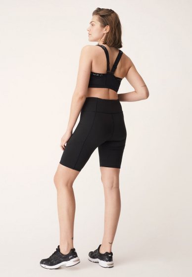 fietsbroek thermo dames polyester/elastaan zwart maat XS