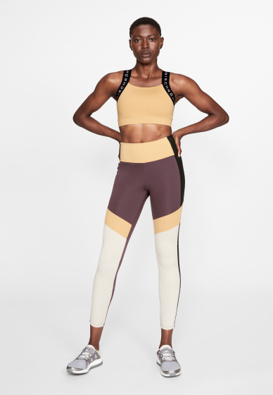 soutien-gorge de sport pour dames en polyamide/&eacute;thanne jaune/noir taille XS