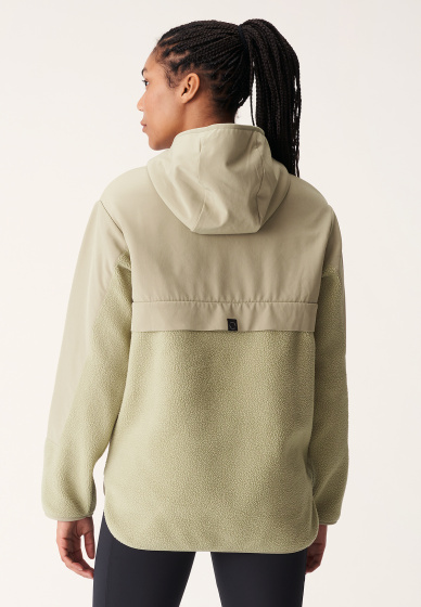Röhnisch outdoortrui Corrine Pile Anorak polyester beige