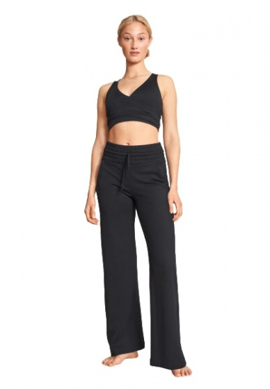 sportbroek wijd vrouwen viscose zwart mt XS