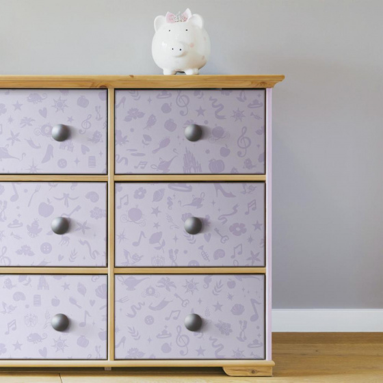 papier peint Peel and Stick Disney P. 503 cm vinyle violet