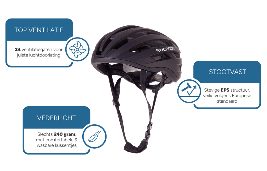 Rucanor Grav Bicycle helmet MTB and E-bike Adjustable Black