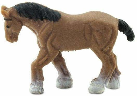Safari speelset Good Luck Minis Clydesdales 2,5 cm bruin 192-delig