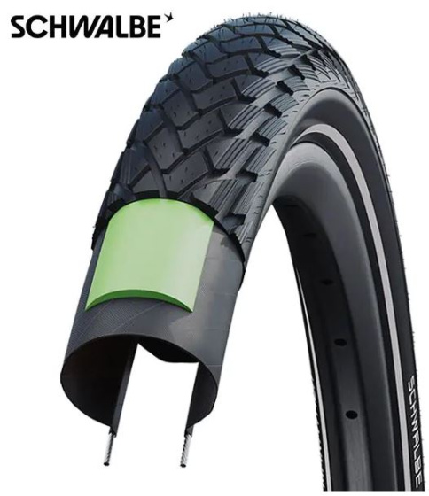 Schwalbe Green Marathon Buitenband GreenGuard 27x1 1/4 (32-630) Zwart