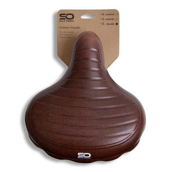 Selle Orient Relax Saddle Elastomer Unisex 270 x 244 mm Brown