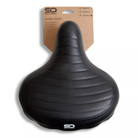 Selle Orient Relax saddle elastomer unisex black