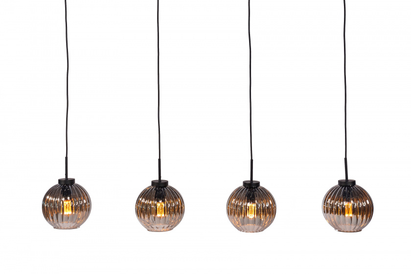 Sense' Living hanglamp Berlin 18 x 150 cm E27 glas bruin