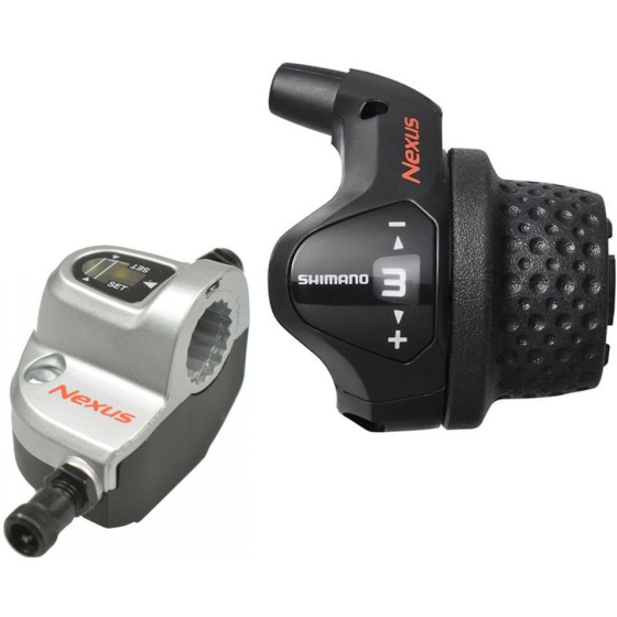 Shimano Nexus SL 3S41E Draaiversteller met Kabels 3S Zwart