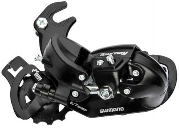 Shimano Tourney TY300 Schaltwerk 6/7-fach mit Haken schwarz