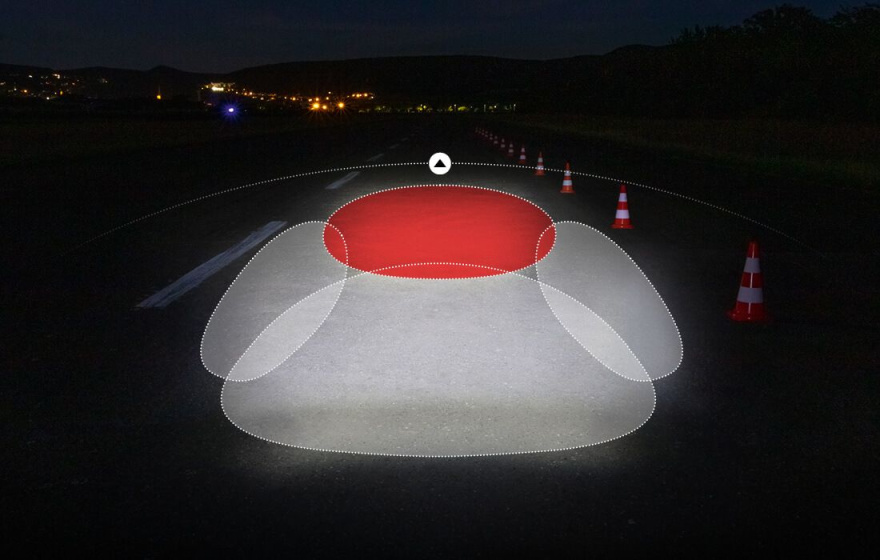 Sigma Aura Koplamp 30 Led Batterij Zwart