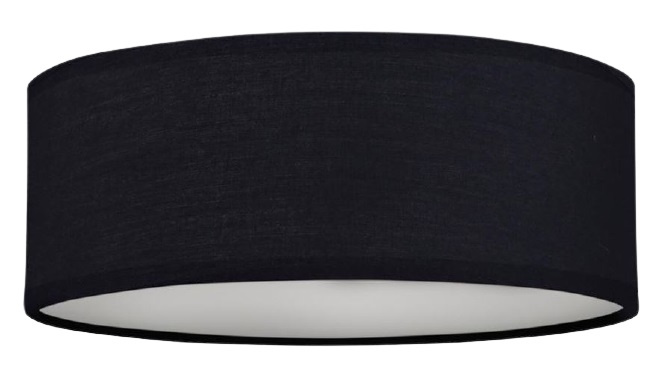 Smartwares plafondlamp Mia 30 cm 2x E14 staal/textiel zwart
