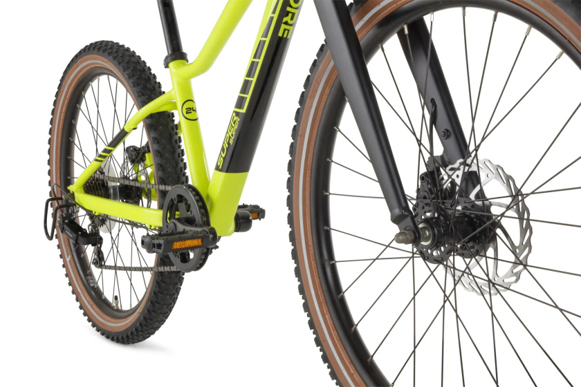 Supersuper Xplore 24 Inch Boys 7SP Mechanical disc brake Neon Green