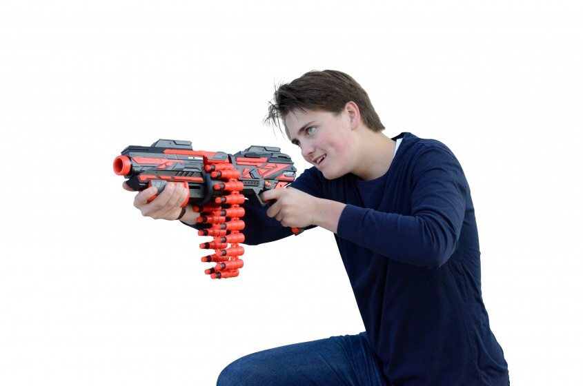 pistolet blaster Hochet Ceinture X 50 cm noir/rouge 42 pi&egrave;