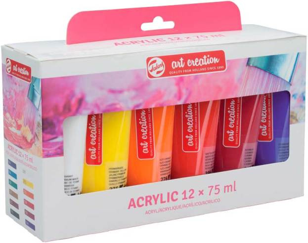 Talens akrylová farba Art Creation junior 12 farieb 75 ml