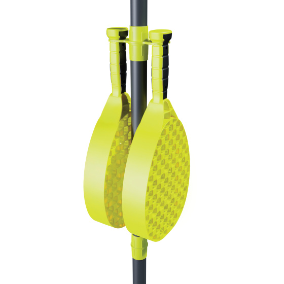 Swingball Pro Tennispaal met All Surface Basis Zwart/Geel