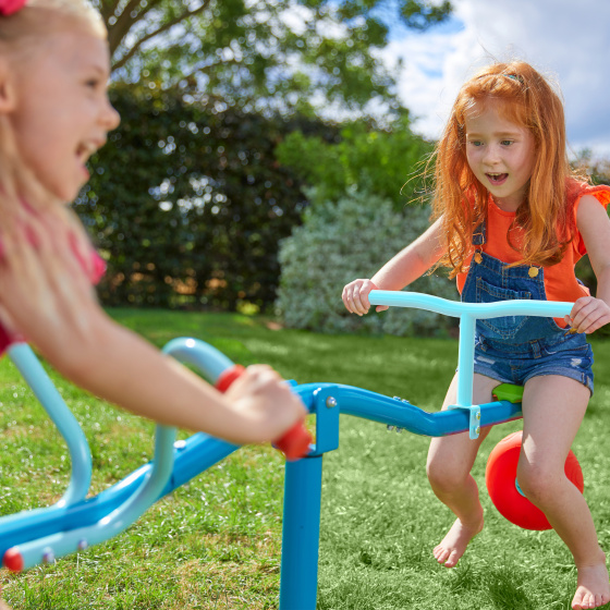 TP Toys Spiro Cyclone 360° Rotating Outdoor Bouncer Blue/Orange