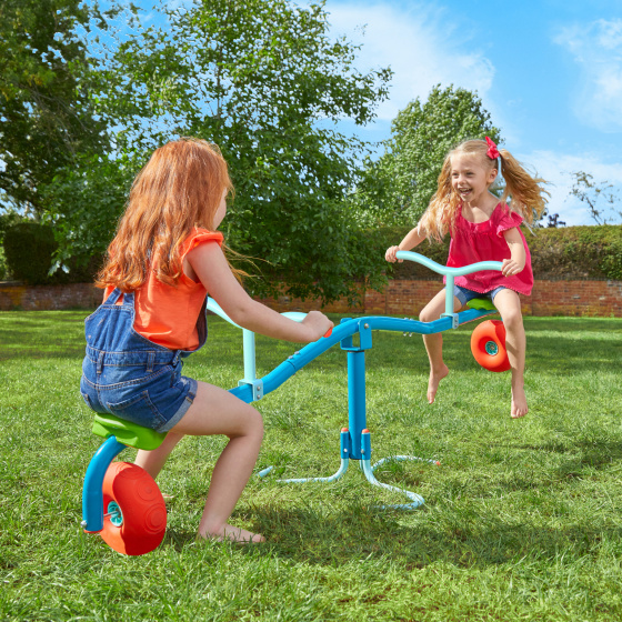 TP Toys Spiro Cyclone 360° Rotating Outdoor Bouncer Blue/Orange