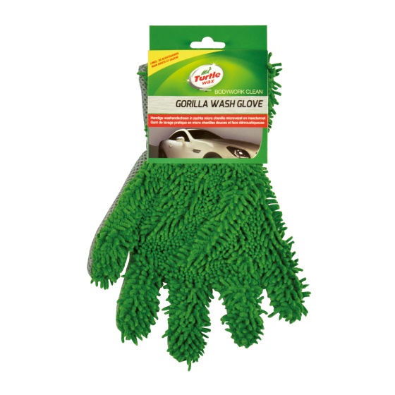 mitt Gorilla microfibres / mesh 24x26 cm vert