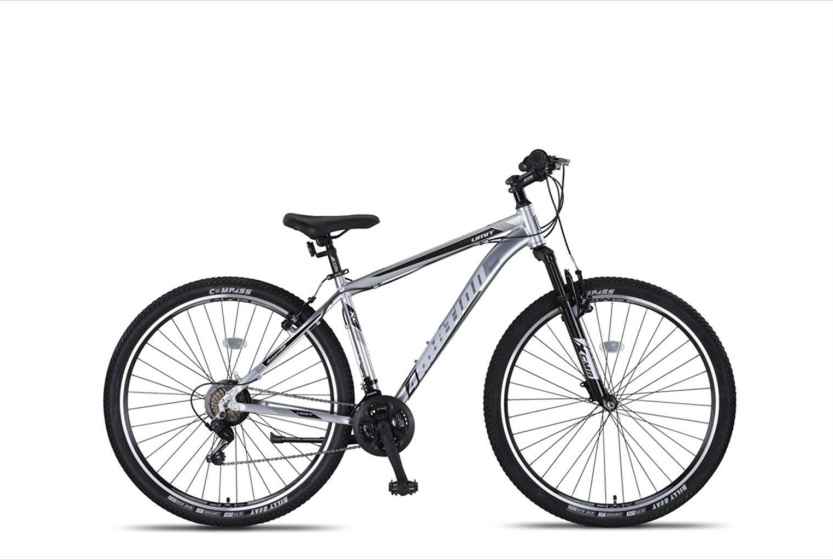 Umit 4 Motion MTB 27.5 Inch 47 cm Unisex 21V V Brakes Chroom/Zwart afbeelding