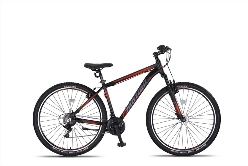 Umit 4 Motion MTB 27.5 Inch 47 cm Unisex 21V V Brakes Zwart/Rood afbeelding