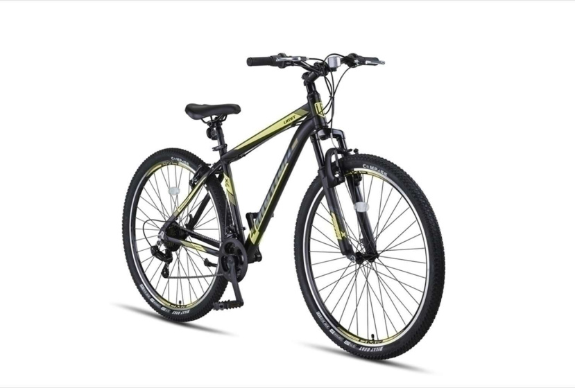 Umit 4 Motion MTB 29 Inch Unisex 21SP Rim Brakes Black/Yellow