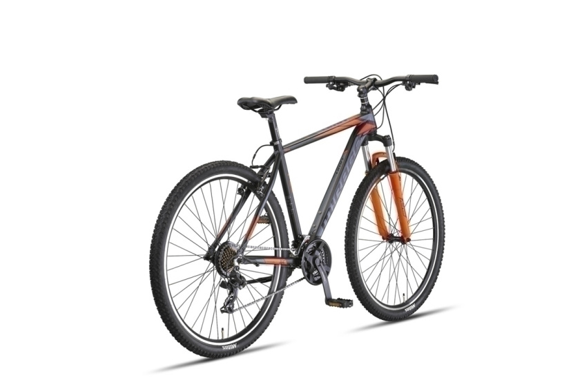 Umit Mirage Oversized MTB 27.5 Inch Unisex 21SP Rim Brakes Black/Orange