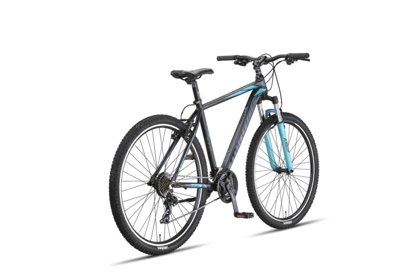 Umit Mirage Oversized MTB 27.5 Inch Unisex 21SP Rim Brakes Black/Turquoise