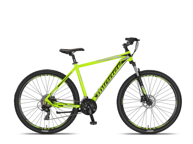 Umit Mirage MTB 29 Inch 50 cm Unisex 21V Hydraulische schijfrem Lime/Zwart afbeelding