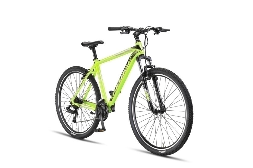Umit Mirage Oversized MTB 29 Inch Unisex 21V V-Brakes Lime/Zwart