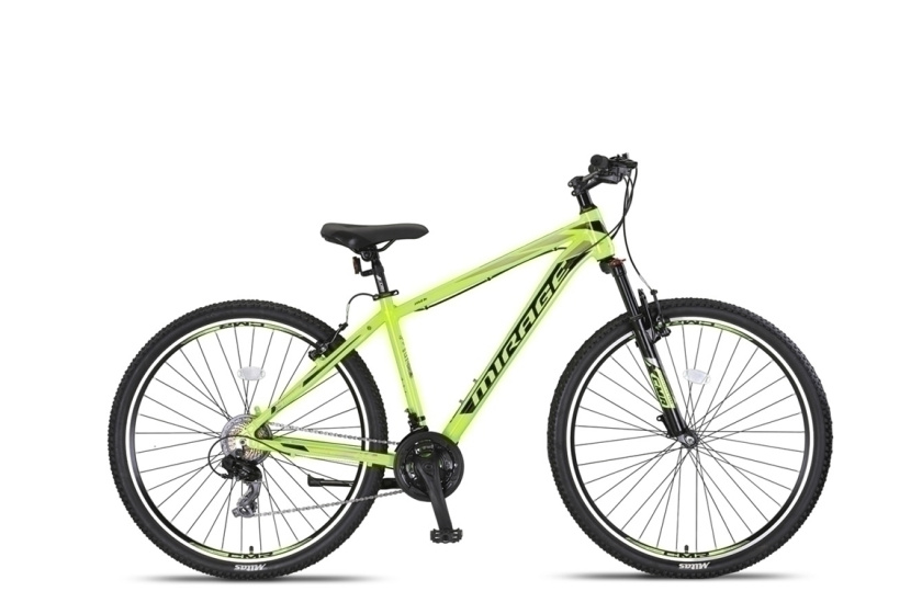 Umit Mirage Cropped MTB 29 Inch 46 cm Unisex 21V V Brakes Lime/Zwart afbeelding
