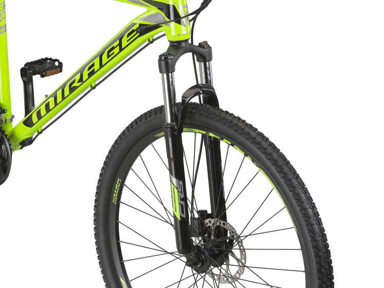 Umit Mirage MTB 27.5 Inch Unisex 21SP Hydraulic Disc Brake Lime/Black