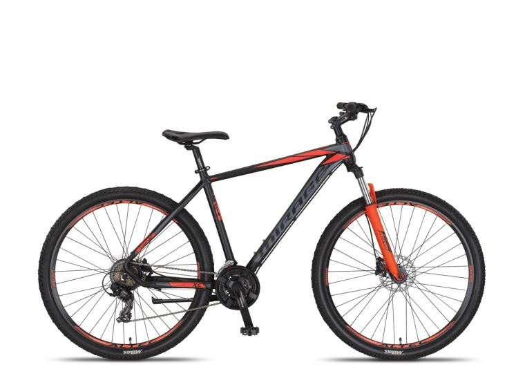 Umit Mirage MTB 27.5 Inch 50 cm Unisex 21V Hydraulische schijfrem Zwart/Oranje afbeelding